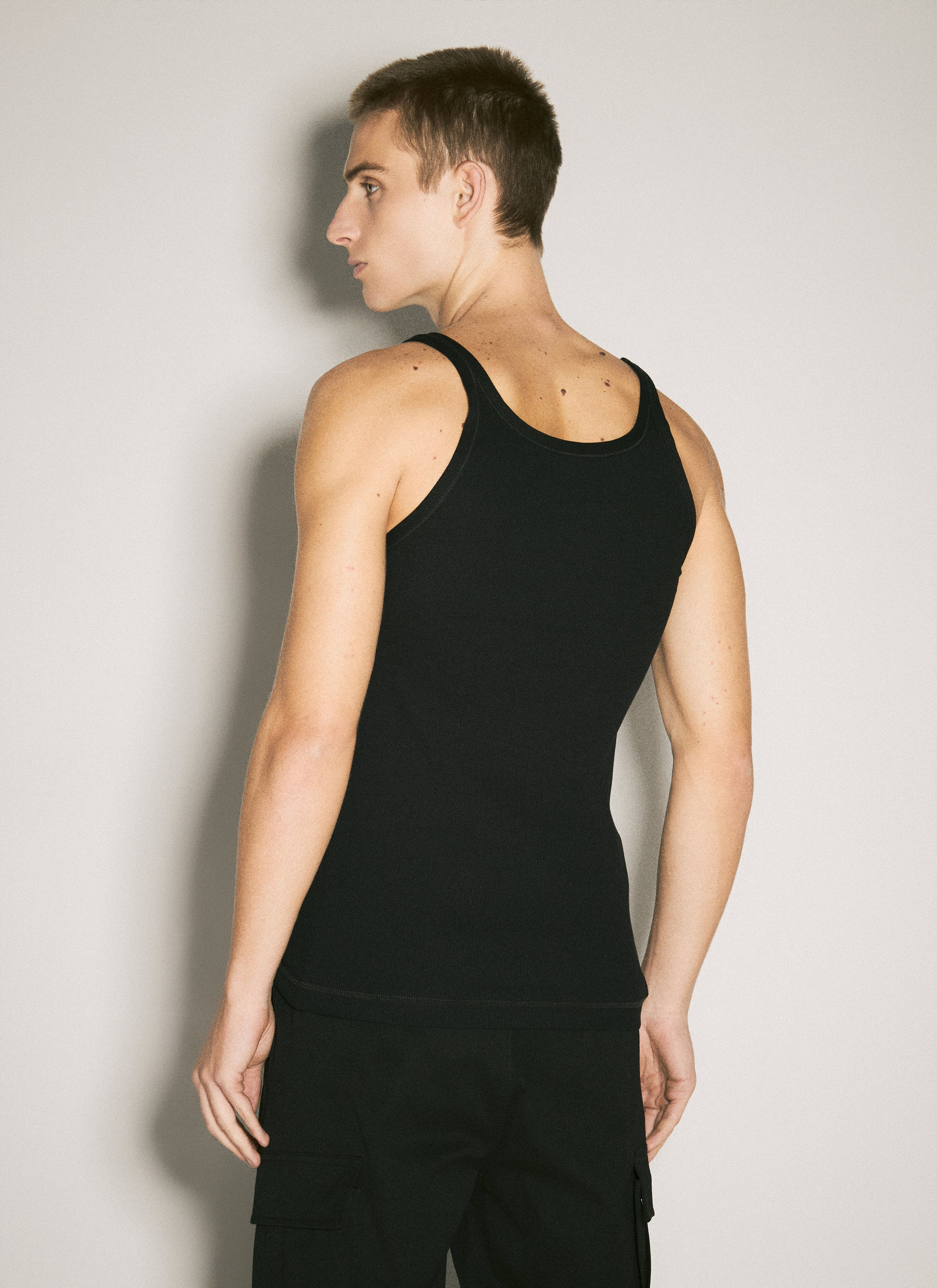 Dolce &amp; Gabbana Men Logo Embroidery Tank Top by Luosophy
