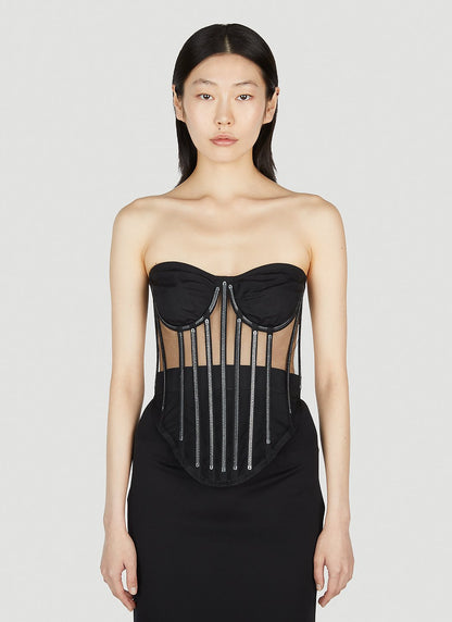 Dolce &amp; Gabbana Women Kim Embellished Corset Top by Luosophy