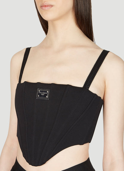 Dolce &amp; Gabbana Women Logo Plaque Corset by Luosophy