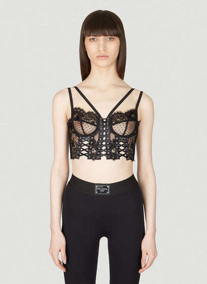 Dolce &amp; Gabbana Women Floral Lace Bralette Top by Luosophy