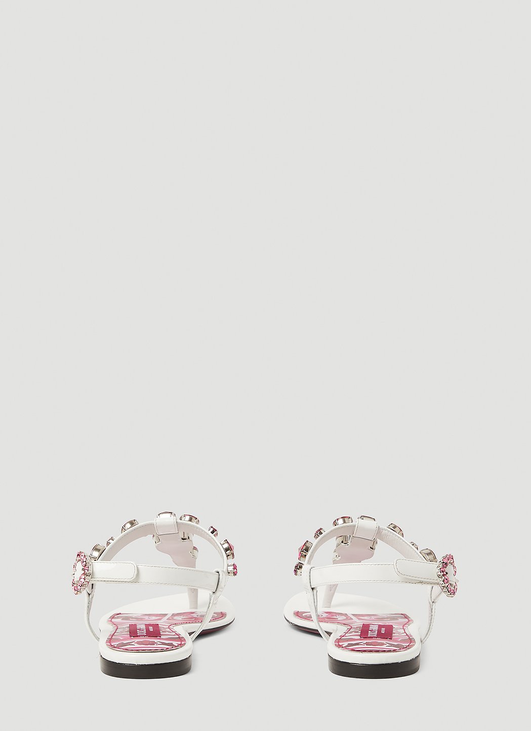 Dolce &amp; Gabbana Women Crystal Embellished Majolica Sandals by Luosophy