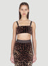 Dolce & Gabbana Women Leopard Print Crop Top by Luosophy