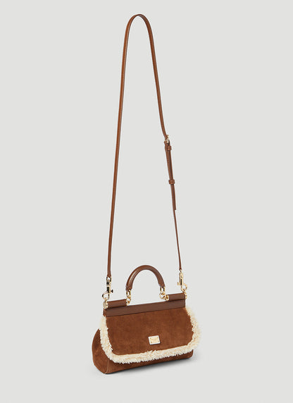 Dolce &amp; Gabbana Women Sicily Suede Small Handbag by Luosophy