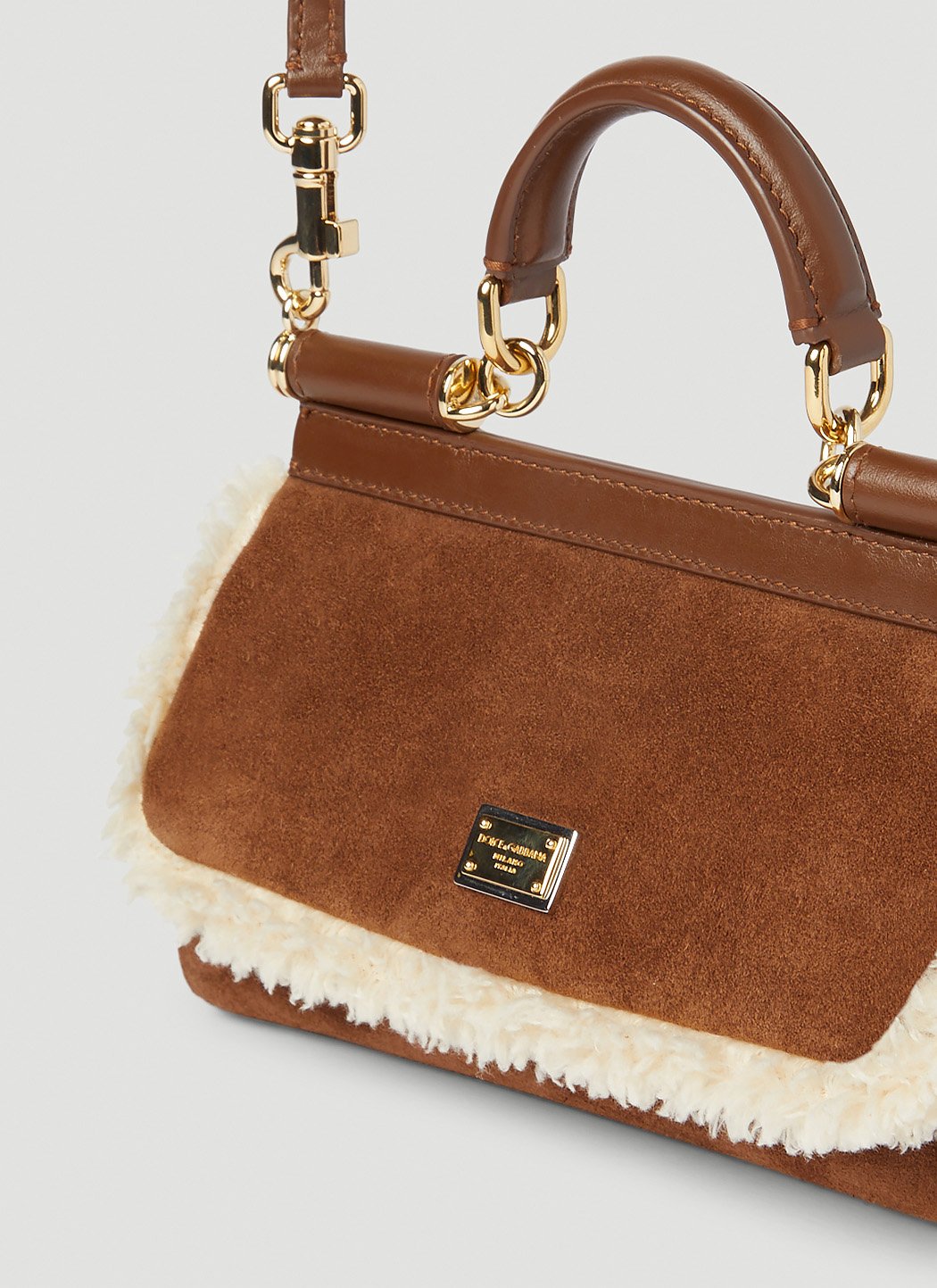 Dolce &amp; Gabbana Women Sicily Suede Small Handbag by Luosophy