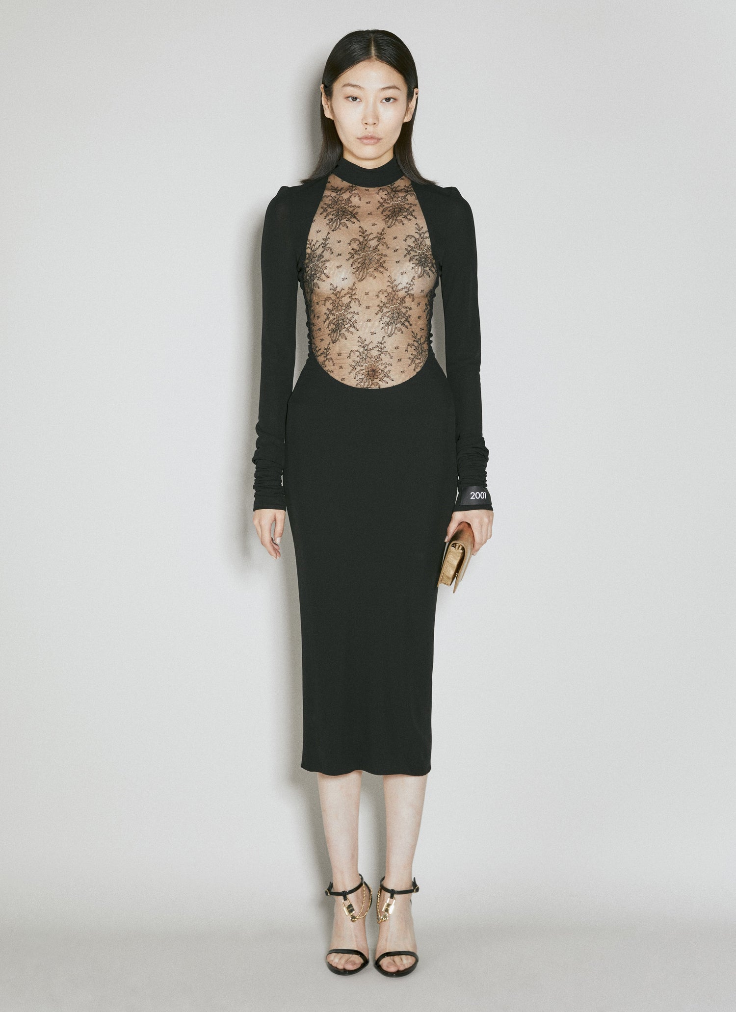 Dolce &amp; Gabbana Women Chantilly Lace Insert Jersey Dress by Luosophy