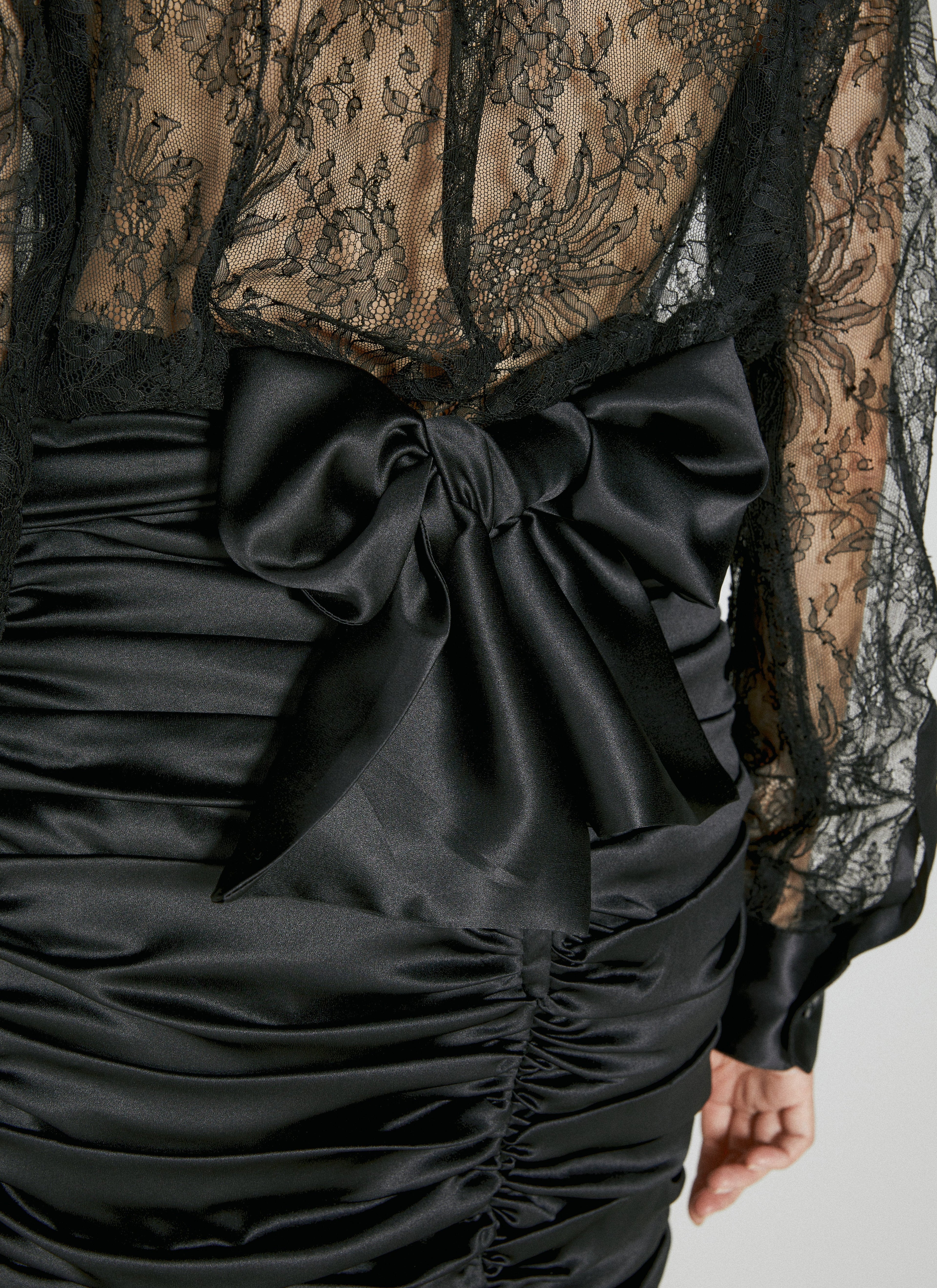 Dolce &amp; Gabbana Women Ruched Silk Mini Skirt by Luosophy