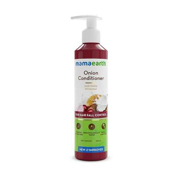 Mamaearth Onion Shampoo &amp; Onion Conditioner For Hair Fall Control