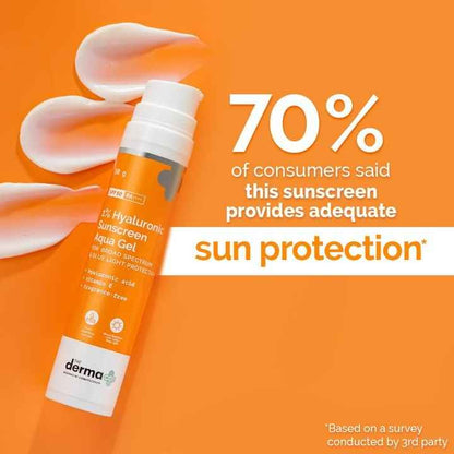 The Derma Co 1% Hyaluronic Sunscreen Aqua Gel