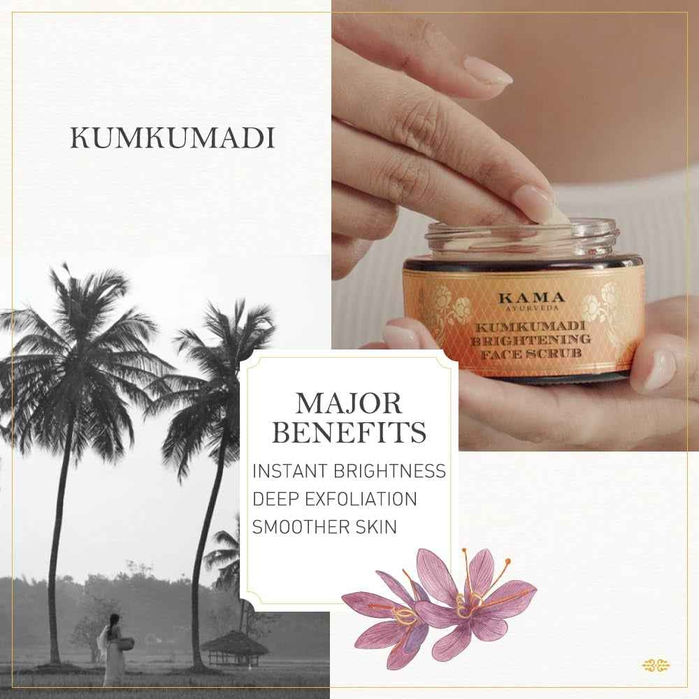 Kumkumadi Youth-Clarifying Mask-Scrub, 2 in 1 Mask Scrub