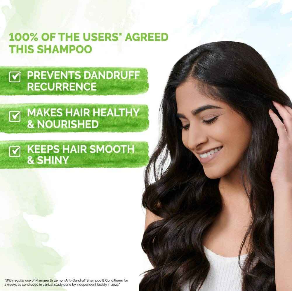 Mamaearth Lemon Anti-Dandruff Shampoo For Itchy &amp; Flaky Scalp