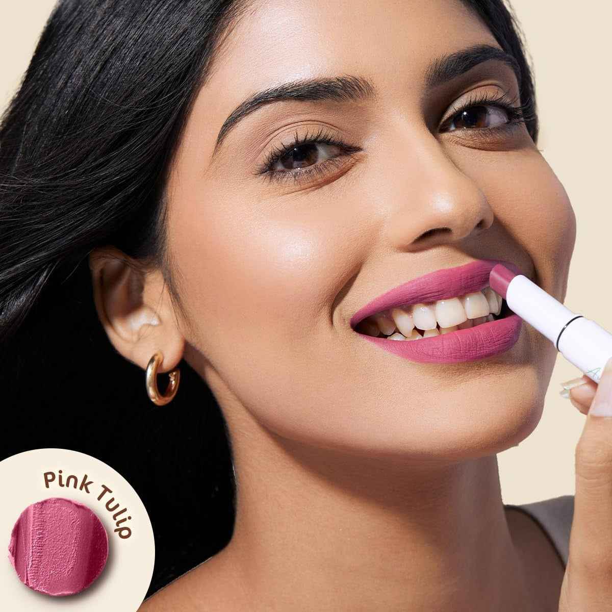 Mamaearth Moisture Matte Long Stay Lipstick-Pink Tulip