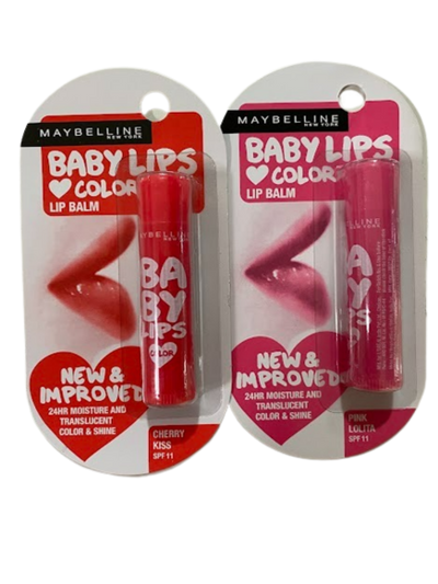 Maybelline New York Baby Lips Lip Balm (Pink & Red)
