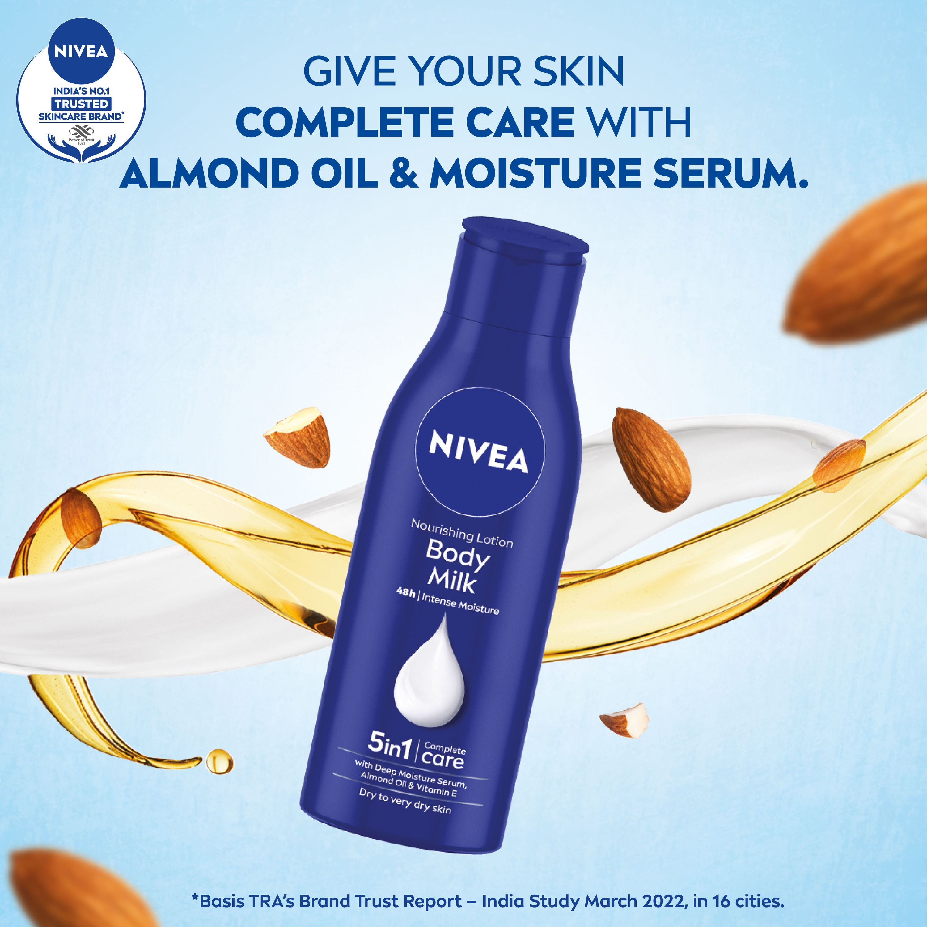Nivea Nourishing Lotion Body Milk with Deep Moisture Serum for Very Dry Skin