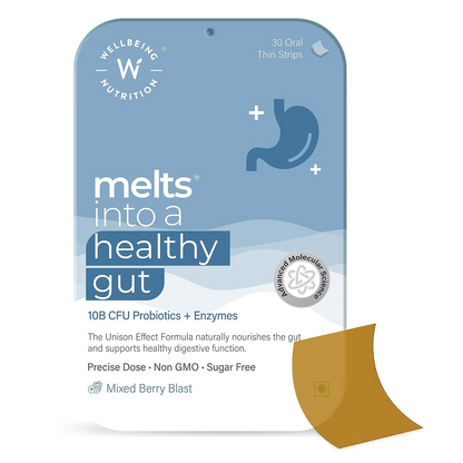 Wellbeing Nutrition Melts Healthy Gut Oral Strips