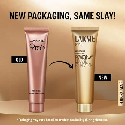 Lakme 9To5 Weightless Mousse Foundation - Beige Vanilla