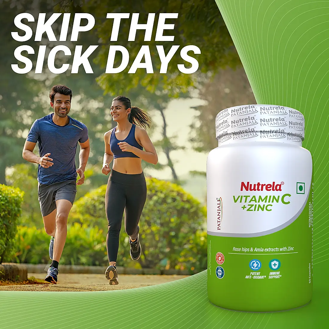 Patanjali Nutrela Natural Vitamin C Plus Zinc Tablets