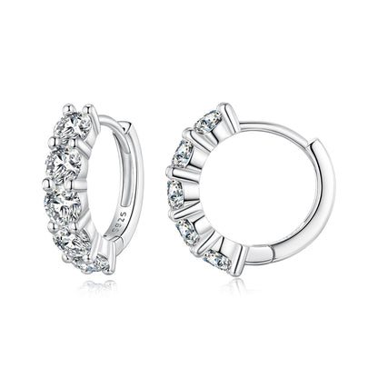 925 Sterling Silver 0.20 Carat Moissanite Earrings for Women  DestGlow