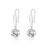S925 Sterling Silver Earrings 2.6x0.8cm Plated Platinum with Pavé Setting CZ for Women  DestGlow