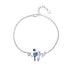 925 Sterling Silver Enamel Bracelet with Pavé Setting CZ  DestGlow