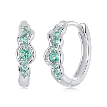 925 Sterling Silver Pave Setting CZ Earrings for Women  DestGlow