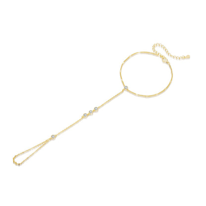 925 Sterling Silver White Gold Plated Adjustable Bracelet for Women  DestGlow