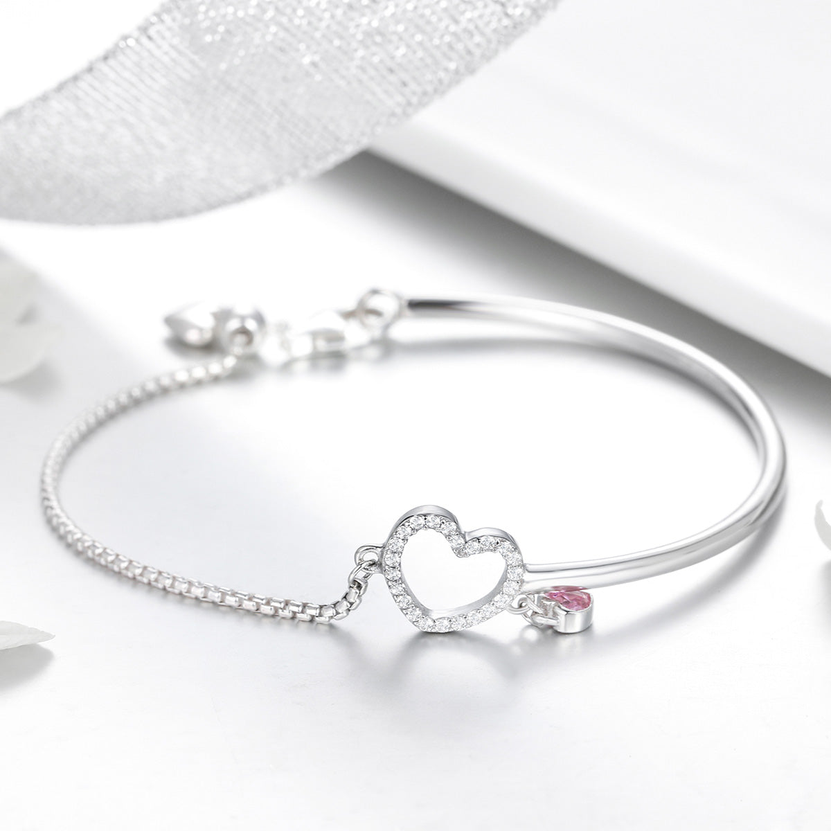 925 Sterling Silver Bracelet 19cm for Women  DestGlow