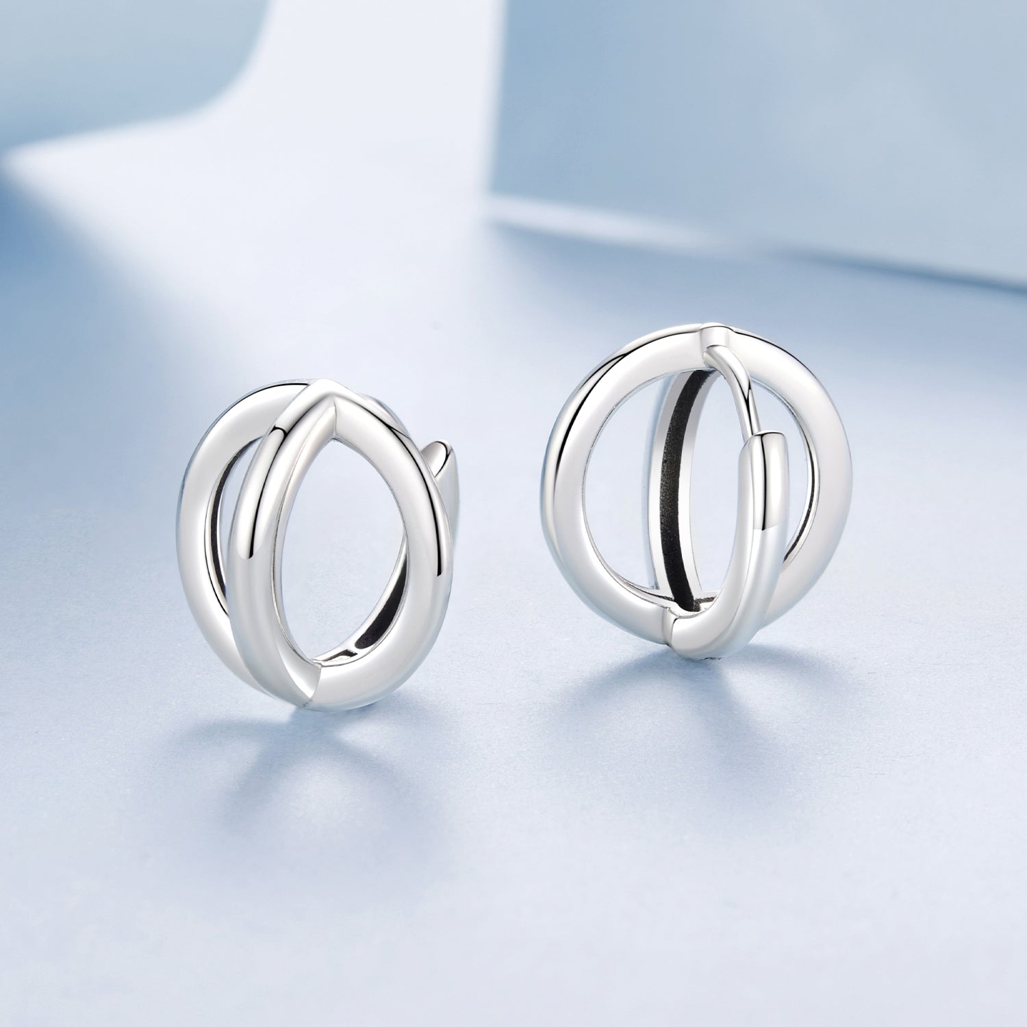 925 Sterling Silver Earrings - Oxidized Silver Finish, 1.3cm for Women  DestGlow