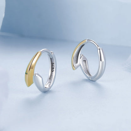 925 Sterling Silver White Gold Plated Earrings 13*6mm for Women  DestGlow