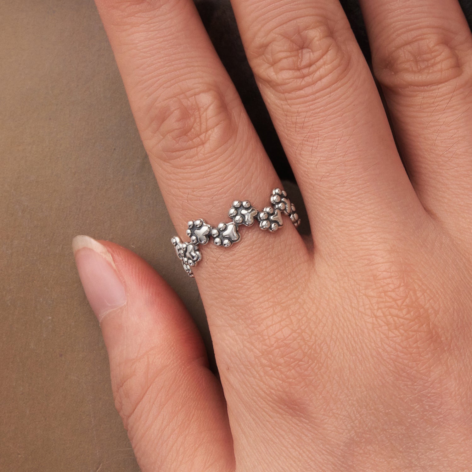 925 Sterling Silver Oxidized Silver 0.44cm Ring for Women  DestGlow