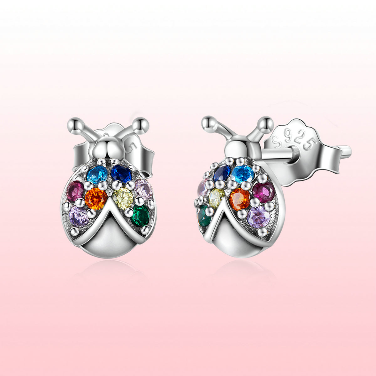 925 Sterling Silver Earrings with Oxidized Finish and Pavé Setting CZ  DestGlow