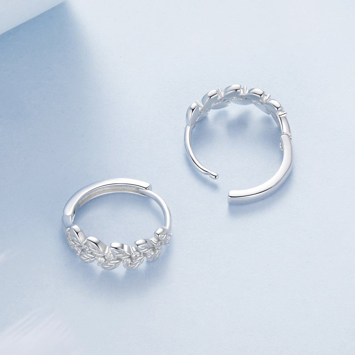 925 Sterling Silver Earrings with Pavé Setting CZ  DestGlow