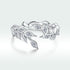 S925 Sterling Silver Ring with Pavé Setting and CZ  DestGlow