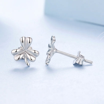 925 Sterling Silver White Gold Plated 0.7cm Earrings for Women  DestGlow