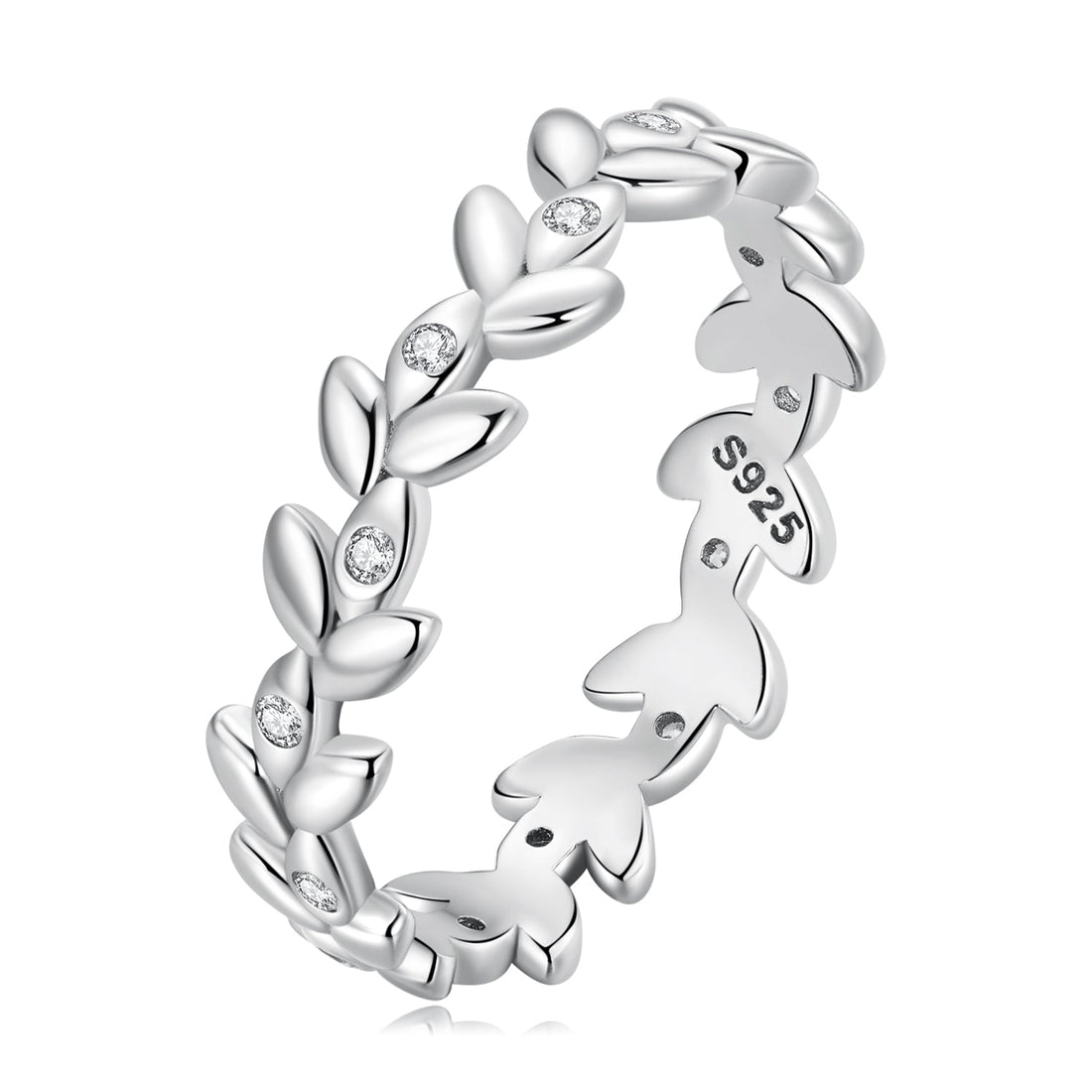 925 Sterling Silver Ring with CZ - Size 6.0 - Classic Style for Women  DestGlow