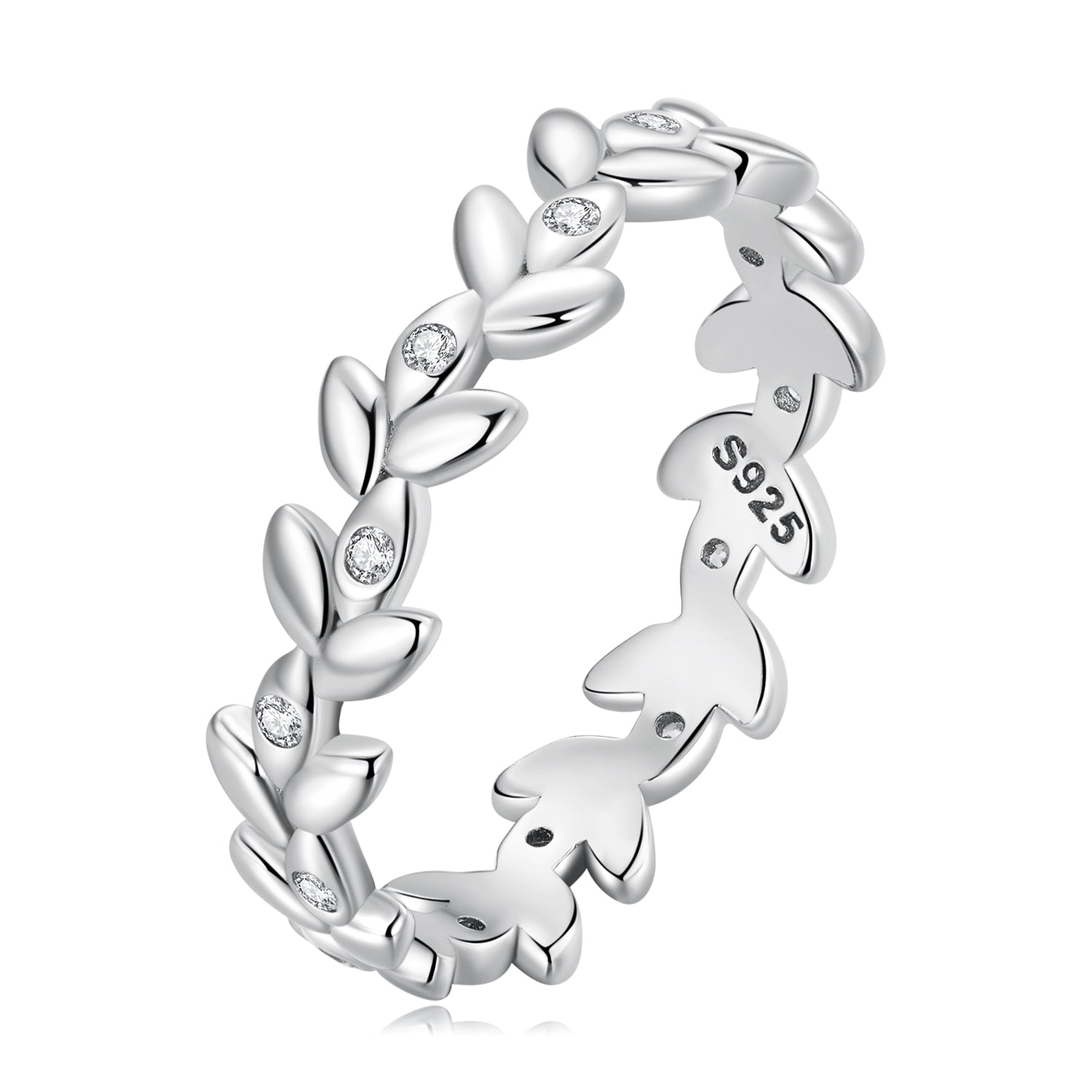 925 Sterling Silver Ring with CZ - Size 6.0 - Classic Style for Women  DestGlow
