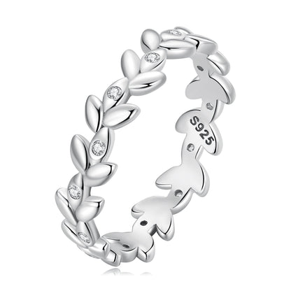 925 Sterling Silver Ring with CZ - Size 6.0 - Classic Style for Women  DestGlow