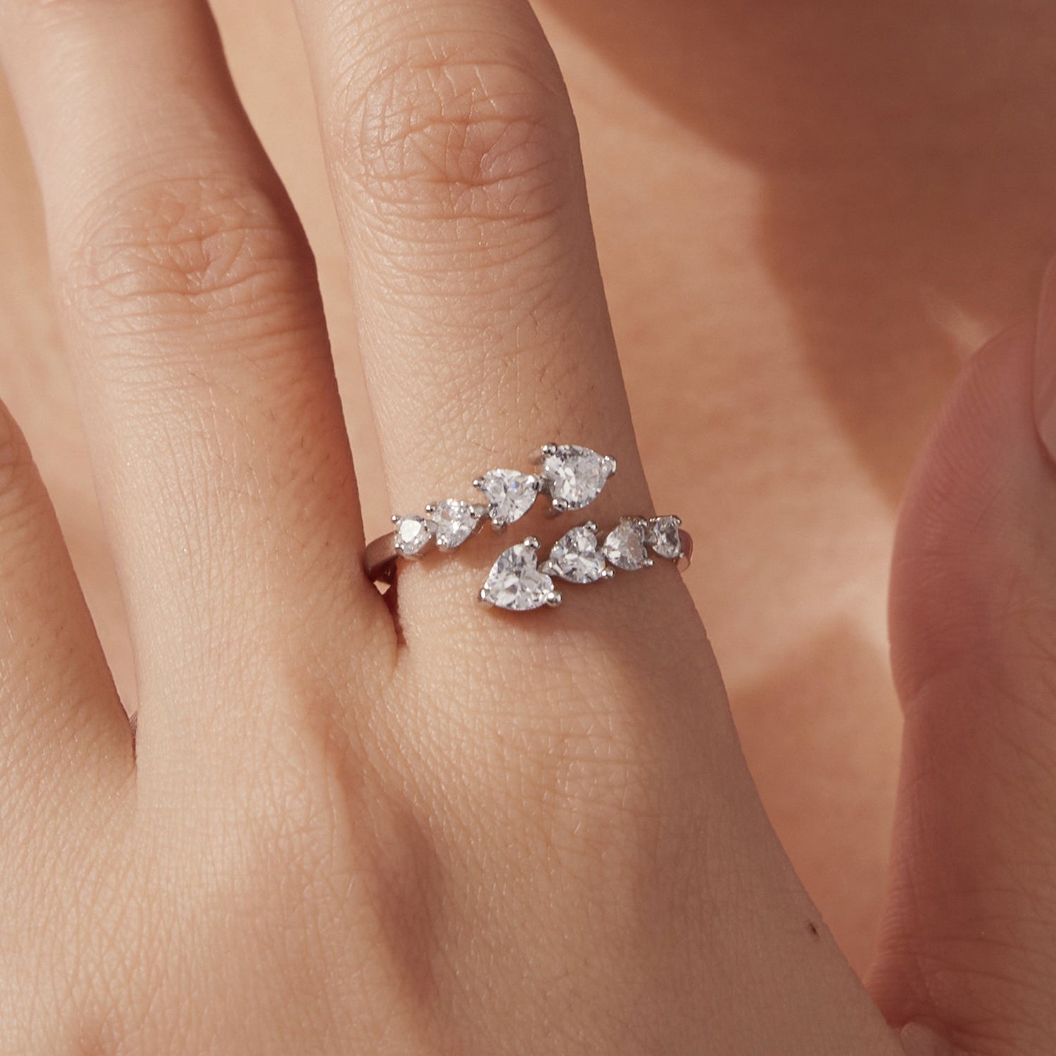 925 Sterling Silver White Gold Plated Pavé Setting Rings for Women  DestGlow