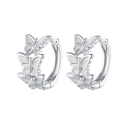S925 Sterling Silver Earrings with Plated Platinum for Women  DestGlow