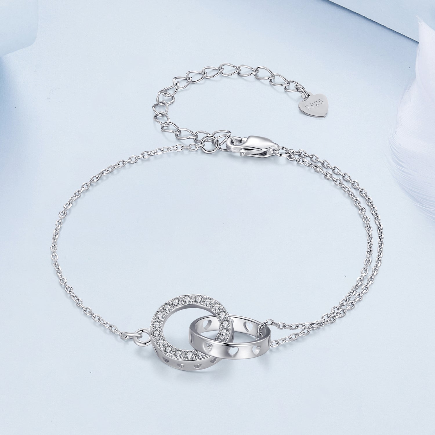 925 Sterling Silver CZ Pavé Setting Bracelet  DestGlow