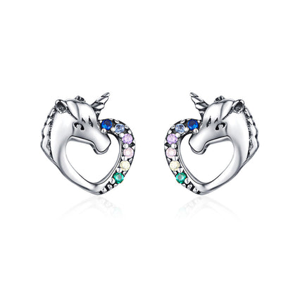 925 Sterling Silver Earrings with Oxidized Finish and Pavé Setting  DestGlow
