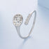 925 Sterling Silver Ring with Pavé Setting CZ, Width 0.11-0.72cm, for Women  DestGlow