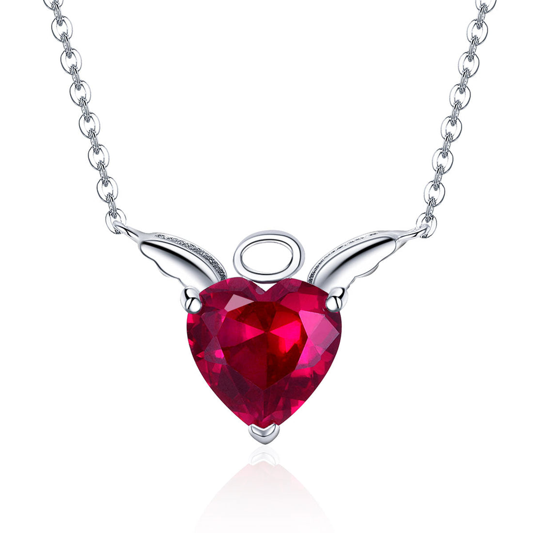 925 Sterling Silver Adjustable Necklace 37-45cm with 1.4*2cm Pendant for Women  DestGlow