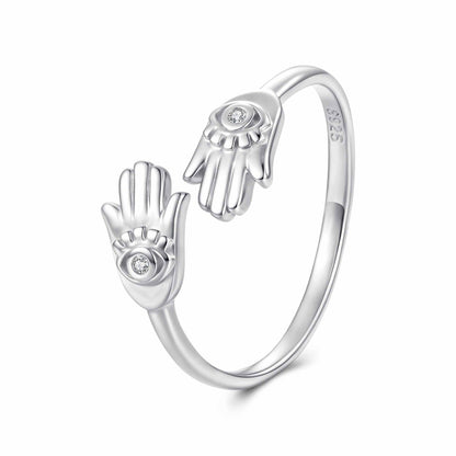 925 Sterling Silver Pavé Setting CZ Ring for Women  DestGlow