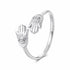 925 Sterling Silver Pavé Setting CZ Ring for Women  DestGlow