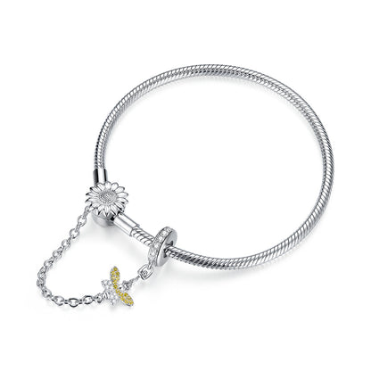 925 Sterling Silver Adjustable Length 17cm Bracelet for Women  DestGlow