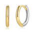 925 Sterling Silver Earrings for Women - 1.3x0.2cm, Plated White Gold  DestGlow