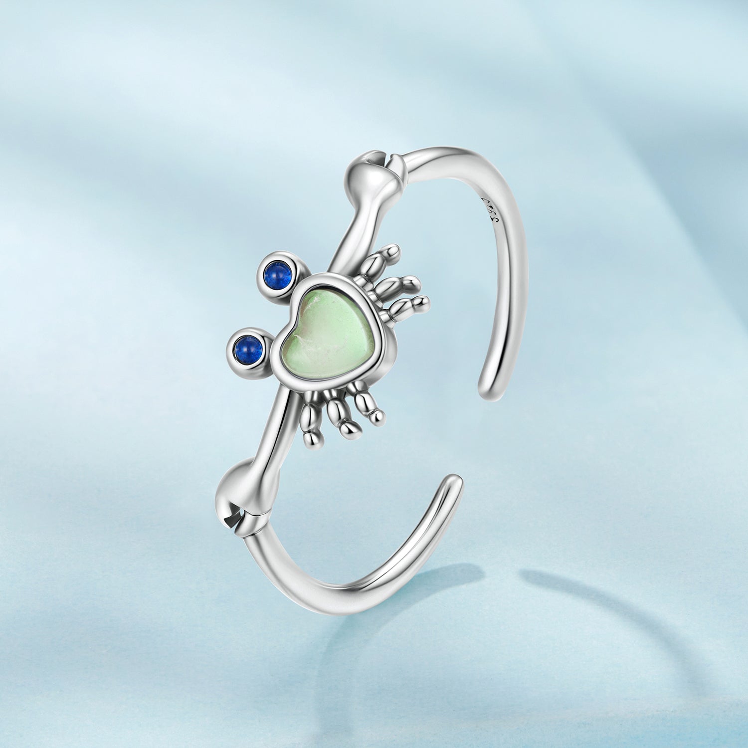 925 Sterling Silver Moonstone and Synthetic Spinel Ring for Women  DestGlow