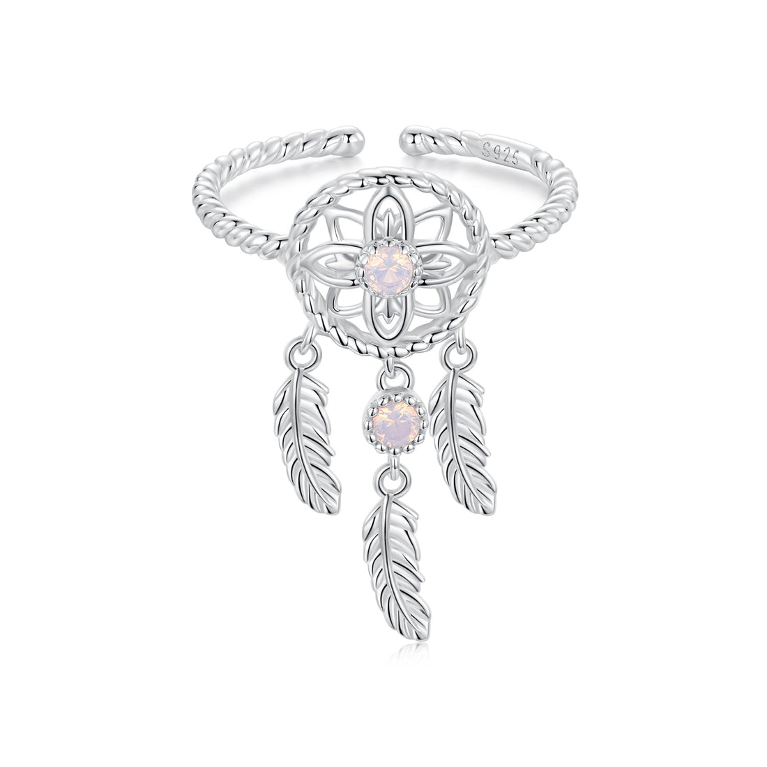 925 Sterling Silver Nano Opal Stone Ring for Women  DestGlow