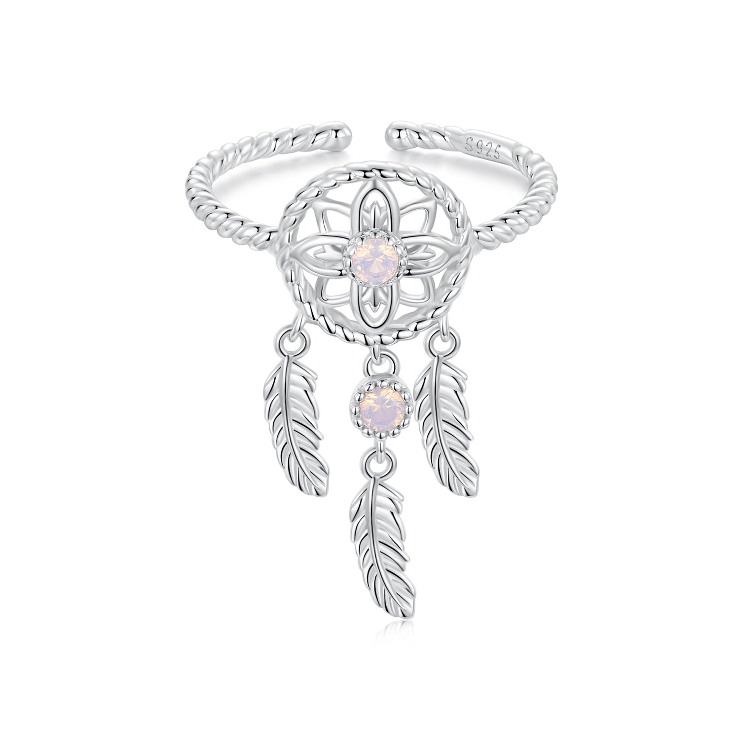 925 Sterling Silver Nano Opal Stone Ring for Women  DestGlow