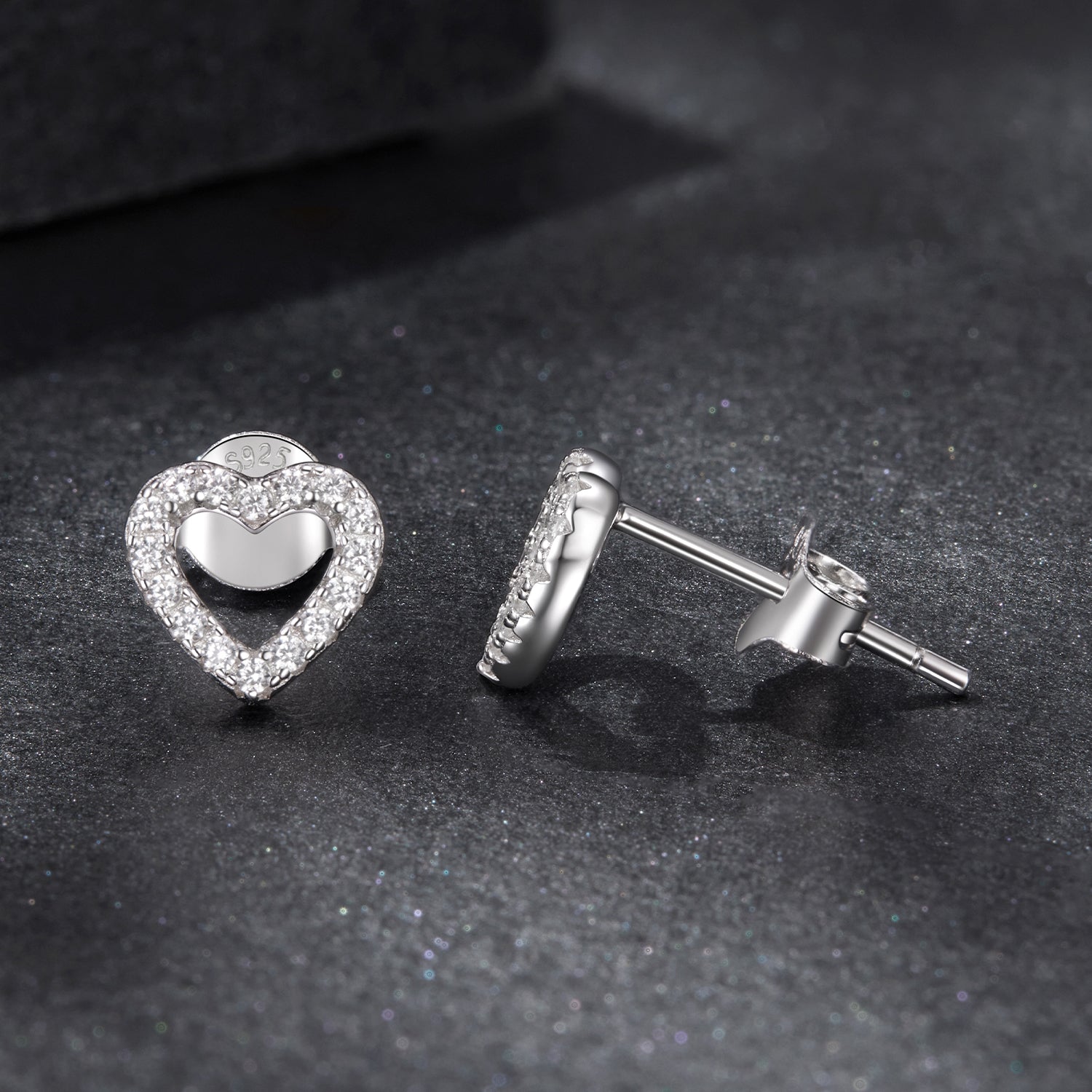 925 Sterling Silver Moissanite 0.10 Carat Earrings for Women  DestGlow